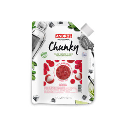 PUREE CHUNKY DOYPACK LYCHEE ROSE