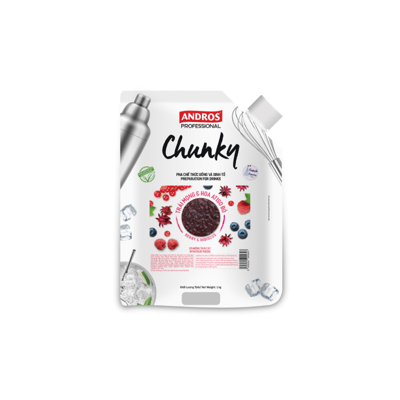 PUREE CHUNKY DOYPACK BERRY & HIBISCUS