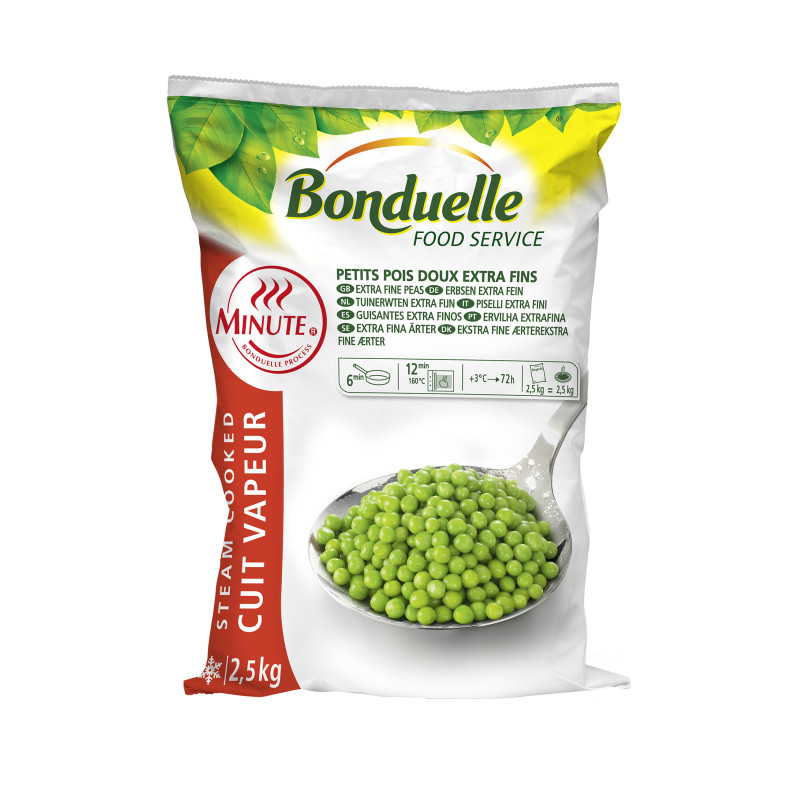 BONDUELLE FROZEN VEGE EXTRA FINE PEAS 2.5KG