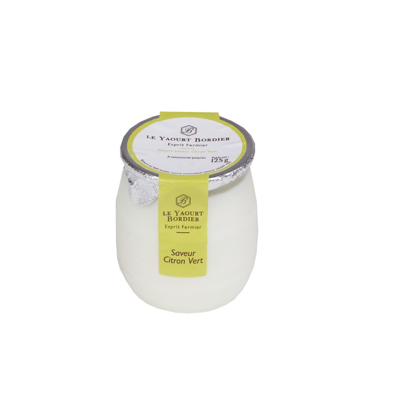 BORDIER - YOGURT 125G X 6 - LIME (87832) (YOG050)