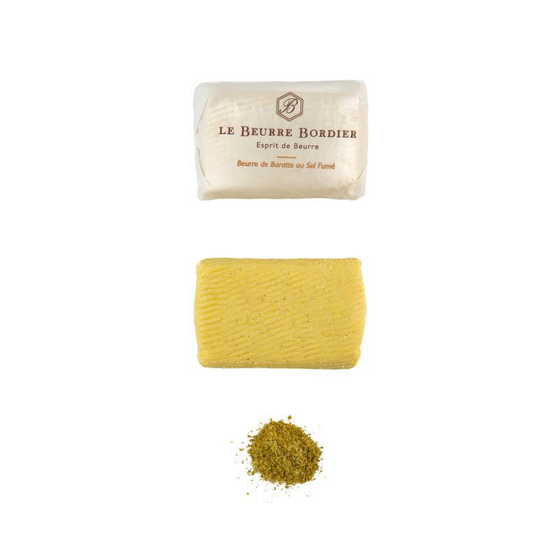 BORDIER - BUTTER 125GM - SMOKED SALT (88629) (BUT019)