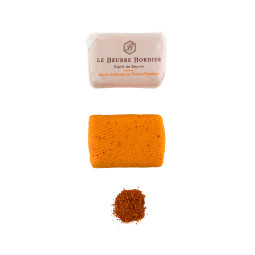BORDIER - BUTTER 125GM - ESPELETTE PEPPER (88272) (BUT018)