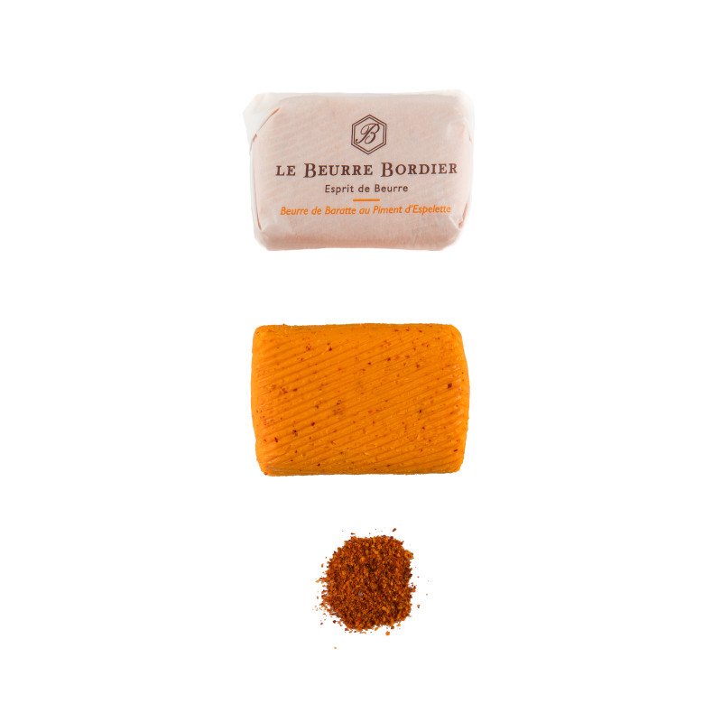 BORDIER - BUTTER 125GM - ESPELETTE PEPPER (88272) (BUT018)