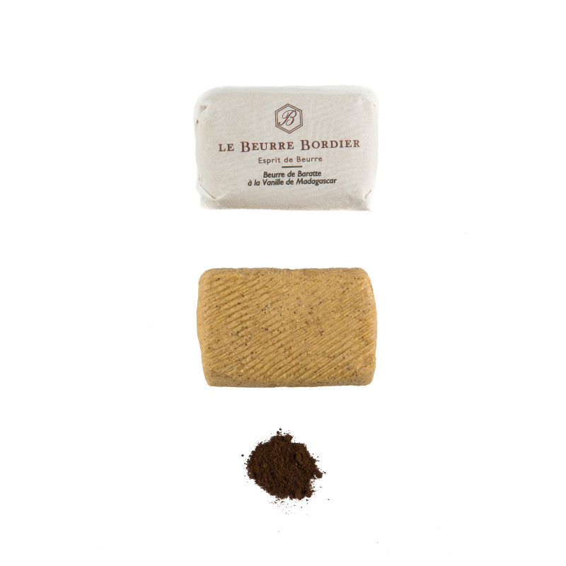 BORDIER - BUTTER 125GM - MADAGASCAR VANILLA (88273) (BUT021)