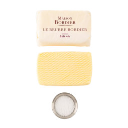 BORDIER - BUTTER 125GM - SALTED (88266) (BUT104)
