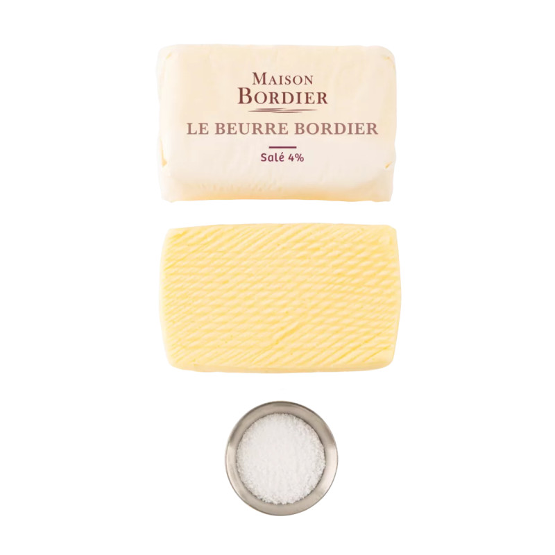 BORDIER - BUTTER 125GM - SALTED (88266) (BUT104)