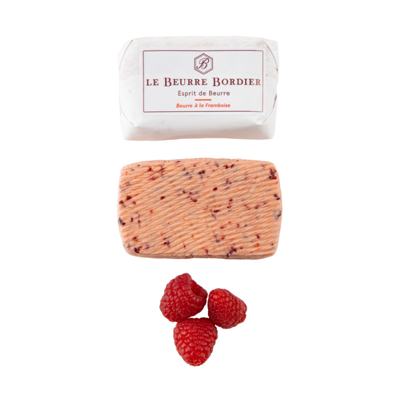 BORDIER - BUTTER 125GM - FRAMBOISE  RASPBERRY (88314)