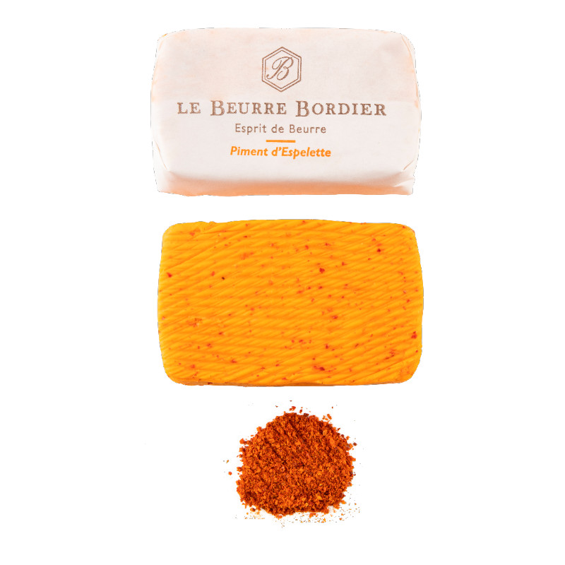 BORDIER - BUTTER 250GM - ESPELLETE PEPPER