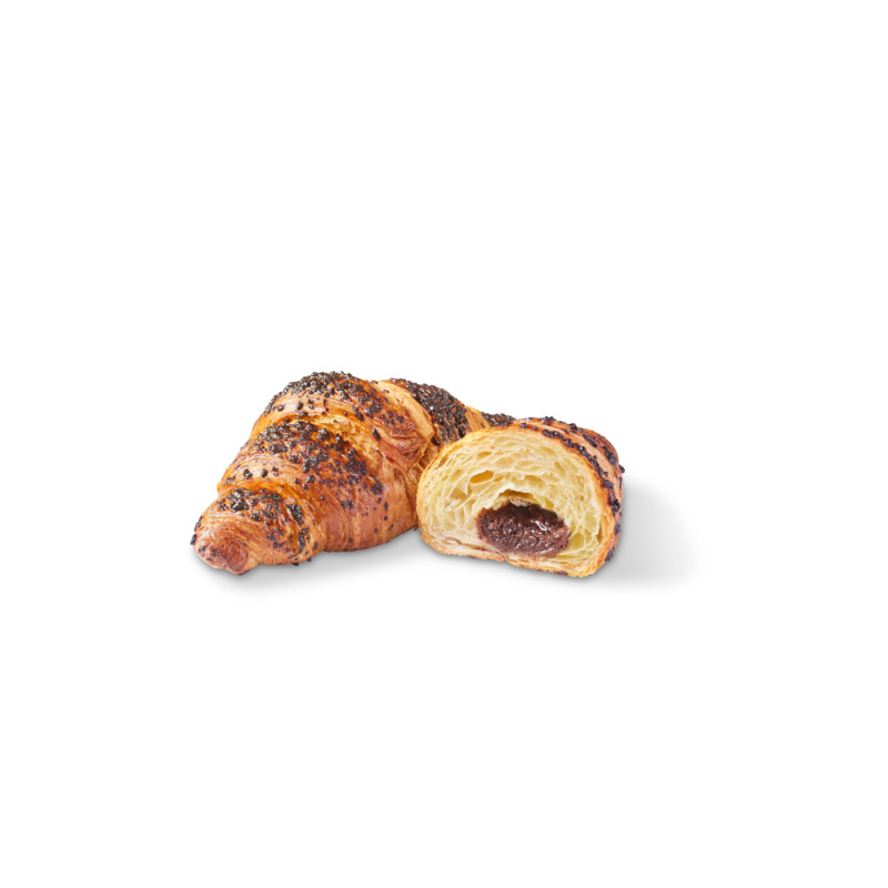 BRIDOR CROISSANT COCOA & HAZELNUT FILLED 90GM X 40