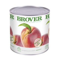 BROVER - CANNED FRUIT - PEACH HALVES 820ML X 12 (00070) (B:1704)
