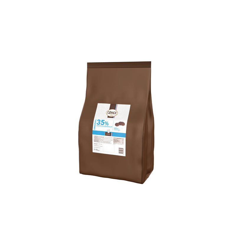 CEMOI - COUVERTURE - MILK CHOC BUTTONS (35%) 10KG X 1 (26600/26609) (B:7709)