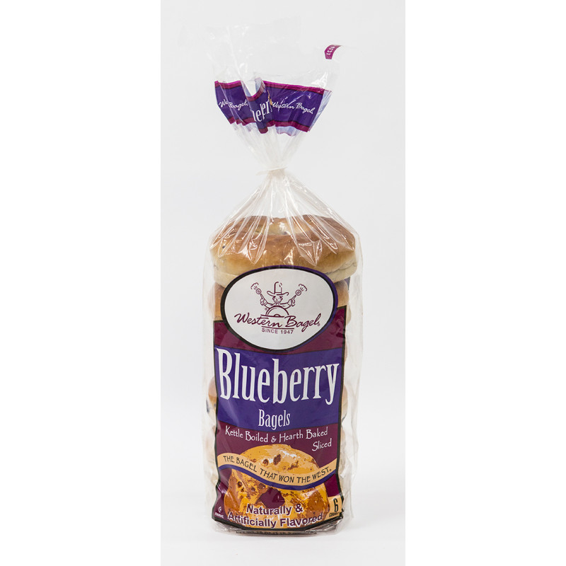 WESTERN  BAGEL - BLUEBERRY - (6 PC/PKT) 510GM X 12 (44312) (B:0033)