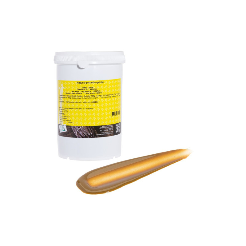 EUROVANILLE - (FS) PASTE - NATURAL PISTACHIO PASTE 1KG (2125) (B:9345)
