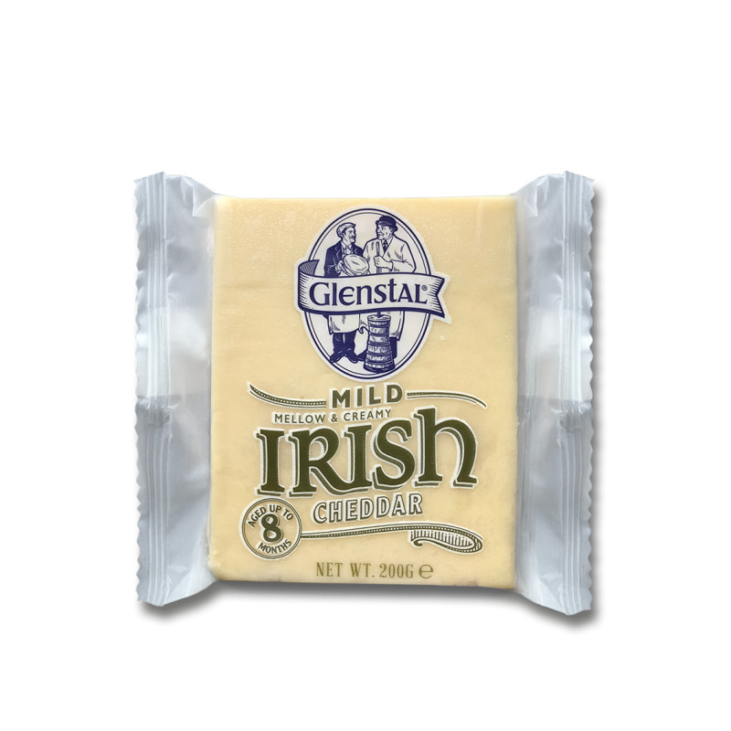 GLENSTAL - CHEESE CHEDDAR - 200GM X 12 - WHITE MILD (E1006) (B:1188)