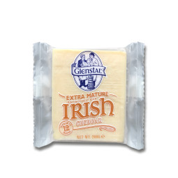 GLENSTAL - CHEESE CHEDDAR - 200GM X 12 - WHITE EXTRA MATURE (E1005) (B:1249)