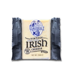 GLENSTAL - CHEESE CHEDDAR - 200GM X 12 - WHITE VINTAGE (E1001) (B:0471)