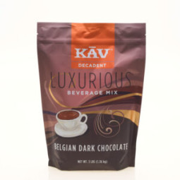 KAV - PREMIX POWDER - 3LB x 8 - BELGIAN DARK CHOCOLATE (33441) (B:0299)