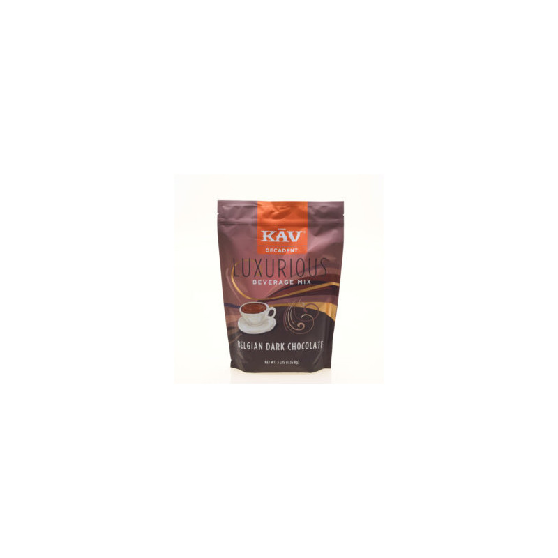 KAV - PREMIX POWDER - 3LB x 8 - BELGIAN DARK CHOCOLATE (33441) (B:0299)