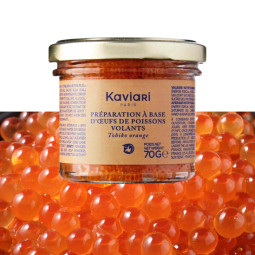 KAVIARI - ROE 70G - TOBIKO (FLYING FISH) ORANGE (990533) (B:0508)
