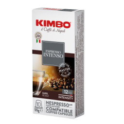 KIMBO - COFFEE CAPSULE - NES COMP - 10 CAP x 10 PKT - ESPR INTENSO (012203) (B:5177)