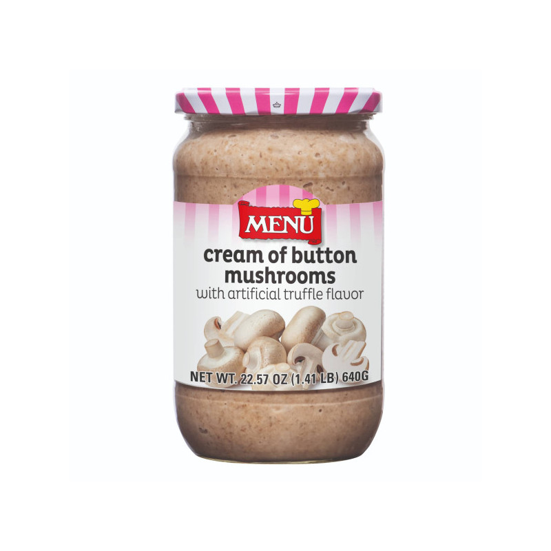 MENU - CREAM - WHITE MUSHROOM CREAM OF TRUFFLE (CREMA DI FUNGHI ) - 640GM X 6 (EXH07) (B:5395)