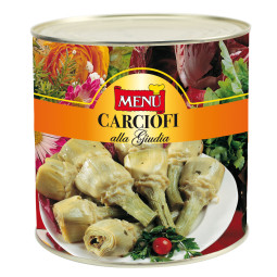 MENU - ARTICHOKE - GIUDIA WHOLE WITH STEM 20/25 (CARCIOFI ALLA GIUDIA) - 2.55KG X 6/3 (HD3 / HD307) (B:1360/5913)