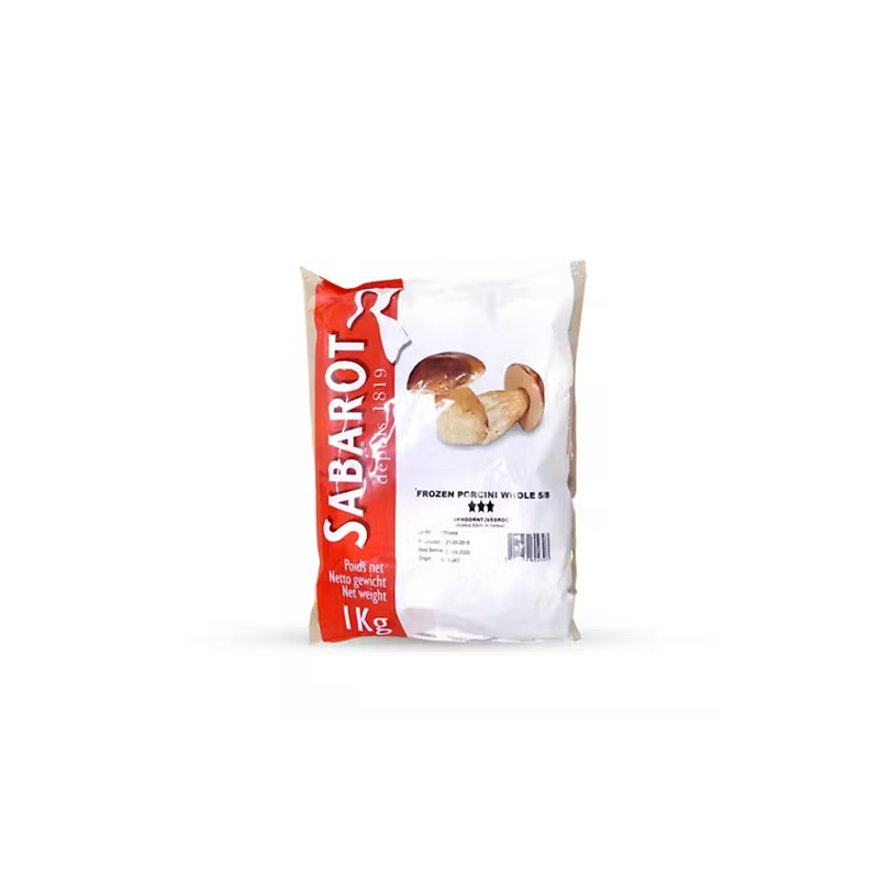SABAROT - FROZEN MUSHROOM - 1KG X 5 - WHOLE CEPES 4/6 (PF03454) (B:4303)