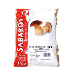 SABAROT - FROZEN MUSHROOM - 1KG X 5 - PIECES OF CEPES 2/4 (PF03455) (B:0304)