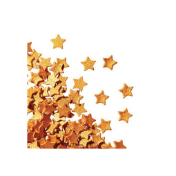 PCB - SPRINKLES - SHINY GOLD STARS 9GM - 200GM (45667) (B:6674)