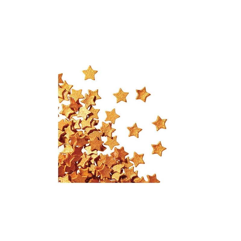 PCB - SPRINKLES - SHINY GOLD STARS 9GM - 200GM (45667) (B:6674)