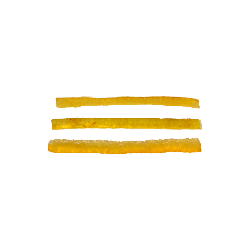 CORSIGLIA STRAIGHT CANDIED LEMON PEEL STRIPS 7.5-8CM 1KG