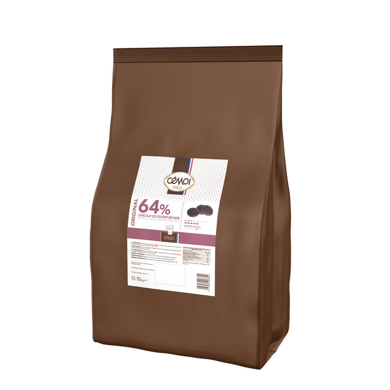 CEMOI - COUVERTURE - DARK BITTER (64%) 10KG X 1 (18017) (B:4308)