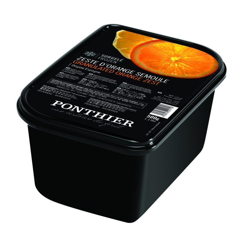 FROZEN ZEST 500G X 6 - ORANGE GRANULATED