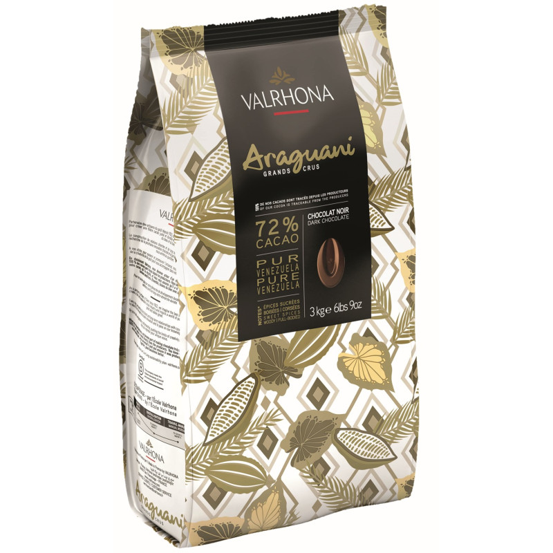 DARK CHOCOLATE ARAGUANI (72%) FEVES COUVERTURE