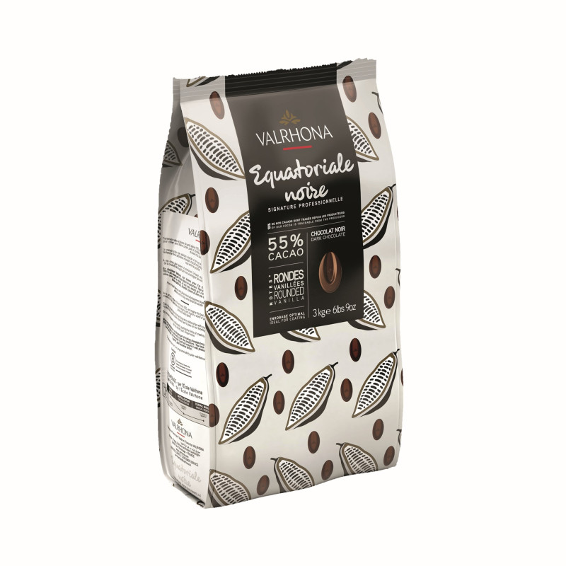 DARK CHOCOLATE EQUATORIALE (55%) FEVES COUVERTURE