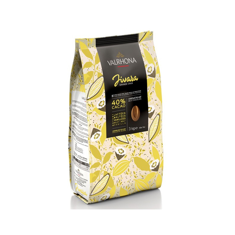 MILK CHOCOLATE JIVARA LACTEE (40%) FEVES COUVERTURE