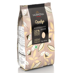 WHITE CHOCOLATE OPALYS (33%) FEVES COUVERTURE