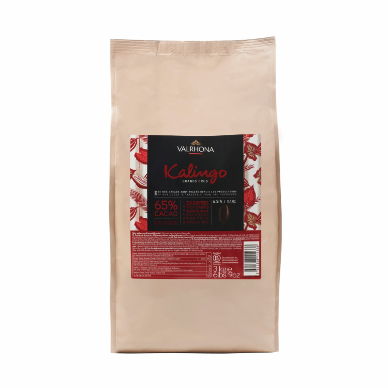 DARK CHOCOLATE KALINGO (65%) FEVES COUVERTURE